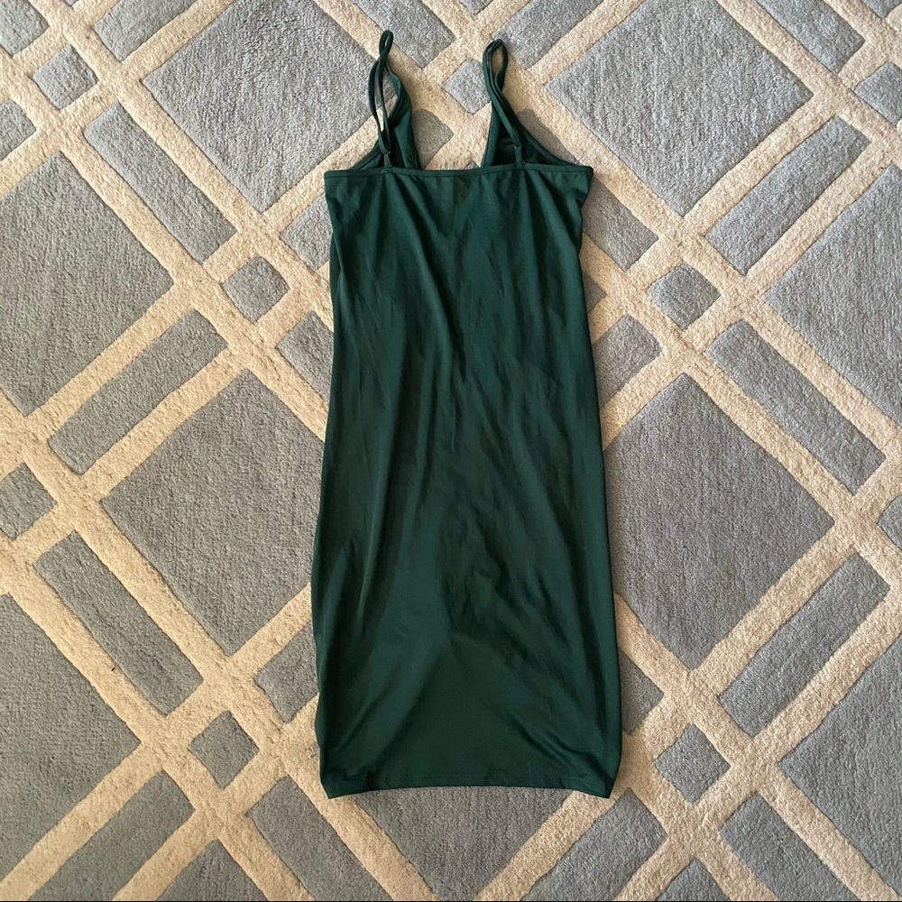 Green Ruched Dress - Picture 2 of 2